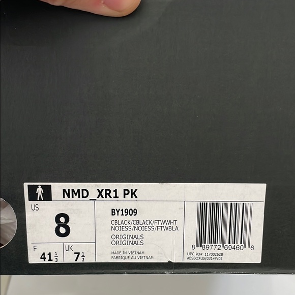 Adidas NMD XR1 BY1909 Black Red Blue Primeknit OG Sneakers - Picture 3 of 3